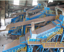 沙钢烧结厂3号4号5号360平米烧结矿一筛二筛三筛